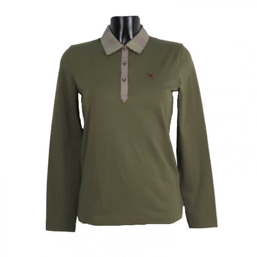 Chervo Polo Golfpolo lang Arm Annabella 670 oliv Gr. 36 Chervo Polo Golfpolo lang Arm Annabella 670 oliv Gr. 36