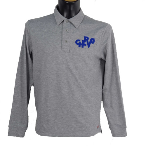 Chervo Herren Polo lang Arm Apy 909 grau Gr.50 Chervo Herren Polo lang Arm Apy 909 grau Gr.50