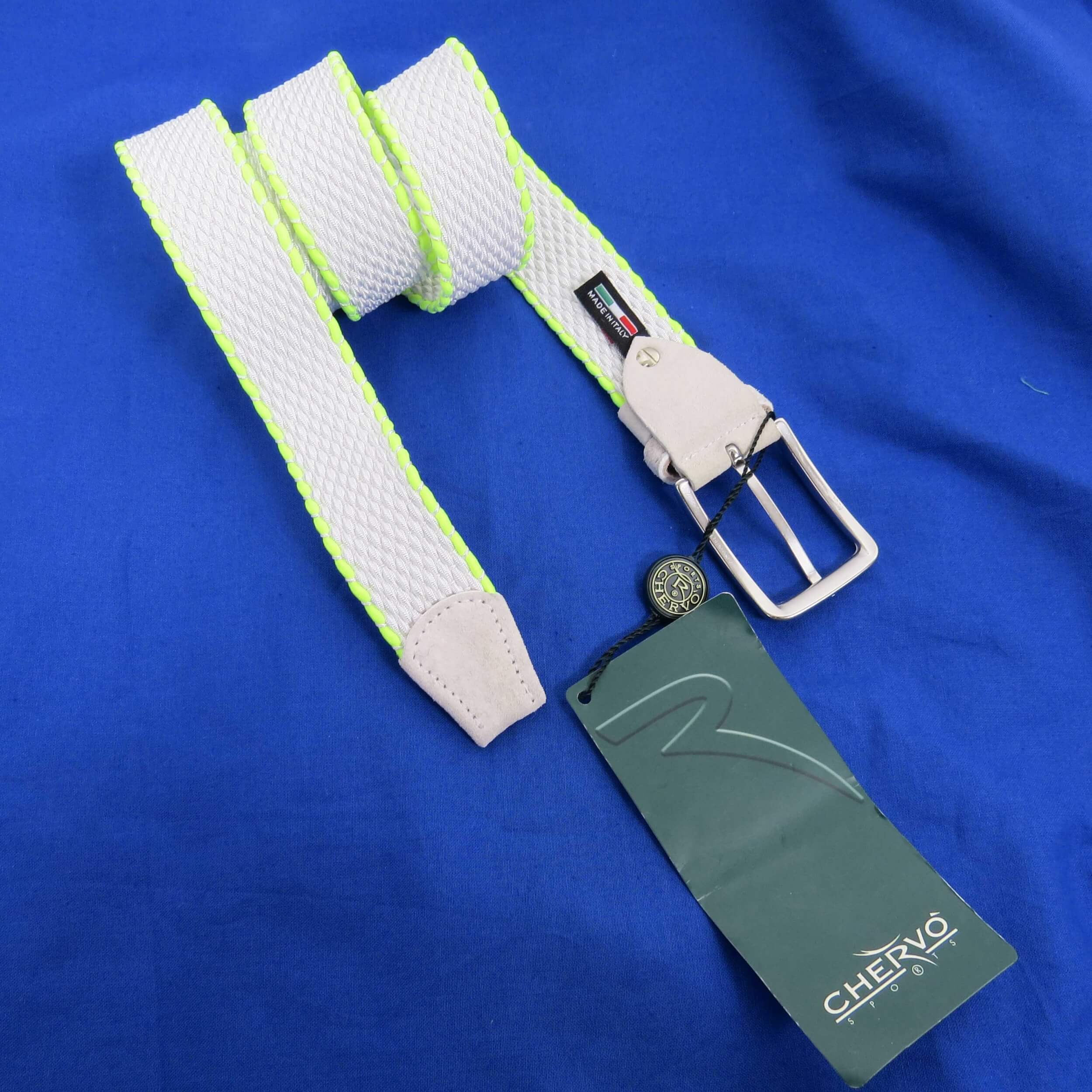 Chervo Gürtel Usun AL7 weiß neon grün 