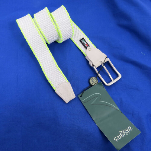 Chervo Gürtel Usun AL7 weiß neon grün 