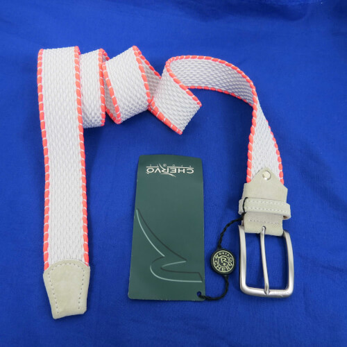 Chervo Gürtel Usun AL5 weiß neon orange