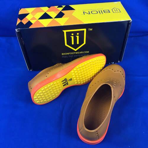 Biion Golfschuhe Oxford Brights braun orange BOB-1013