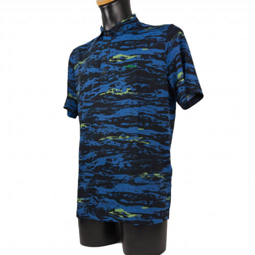 Chervo Herren Polo Aurus DRY MATIC blau gemustert 64E Chervo Herren Polo Aurus DRY MATIC blau gemustert 64E