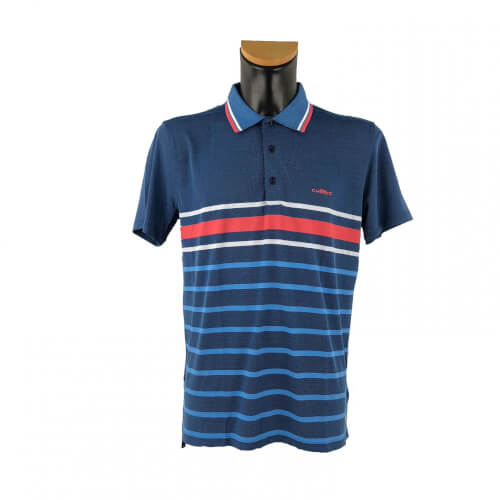Chervo Herren Polo Ammoniaca DRY MATIC blau gestreift 77E Chervo Herren Polo Ammoniaca DRY MATIC blau gestreift 77E
