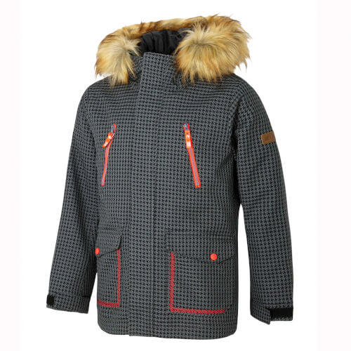 ZIENER Kinder Skijacke Abudi grau pepita 984 ZIENER Kinder Skijacke Abudi grau pepita 984