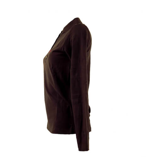Chervo Damen Polo lang Arm COMFORT Argagno braun 493