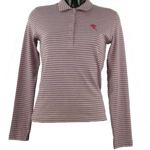 Chervo Damen Polo lang Arm COMFORT Avoid rosa grau 82G Chervo Damen Polo lang Arm COMFORT Avoid rosa grau 82G