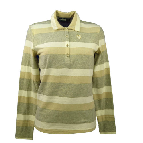 Chervo Damen Polo lang Arm COMFORT Arassi grau creme 79D Chervo Damen Polo lang Arm COMFORT Arassi grau creme 79D