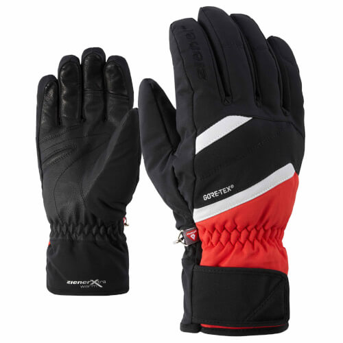 ZIENER Ski Handschuhe GORETEX Geysir rot schwarz 30