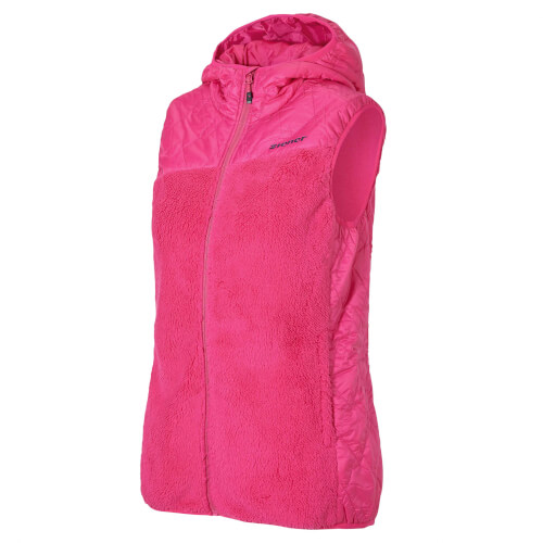ZIENER Damen Teddy Fleece Weste Jarra pink 861 ZIENER Damen Teddy Fleece Weste Jarra pink 861