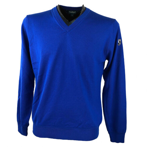 Chervo Herren Strick Pullover WIND LOCK Nasir royal 555 2.Wahl Chervo Herren Strick Pullover WIND LOCK Nasir royal 555 2.Wahl