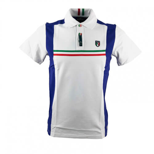 Chervo Herren Polo Analista DRY MATIC weiß lila A72 2.Wahl Chervo Herren Polo Analista DRY MATIC weiß lila A72 2.Wahl