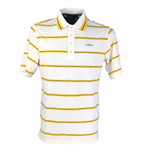 Chervo Herren Polo Abruzzo DRY MATIC weiß gelb 29B neu Chervo Herren Polo Abruzzo DRY MATIC weiß gelb 29B neu