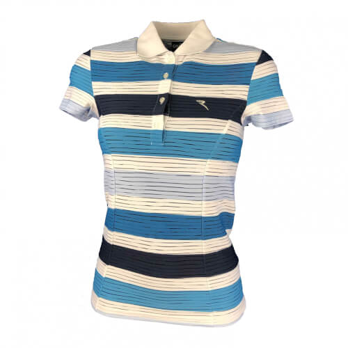 Chervo Damen Polo Asma SUN BLOCK blau weiß 50E Chervo Damen Polo Asma SUN BLOCK blau weiß 50E