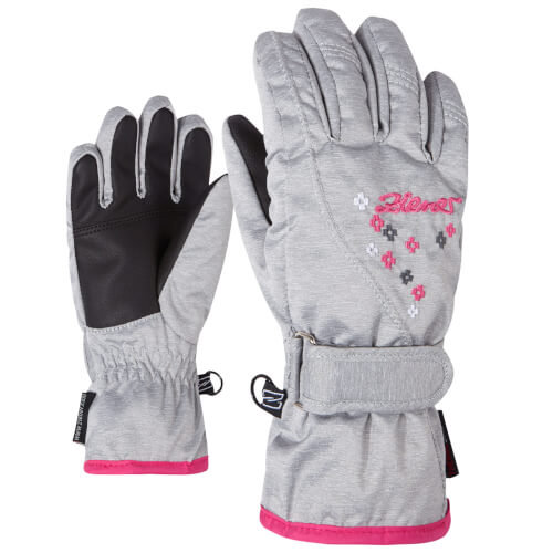 ZIENER Kinder Handschuhe Limonia Girls grau melange 823 ZIENER Kinder Handschuhe Limonia Girls grau melange 823