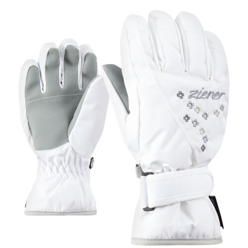 ZIENER Kinder Handschuhe Limonia Girls weiß 0110 ZIENER Kinder Handschuhe Limonia Girls weiß 0110