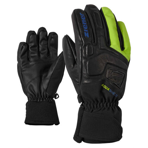ZIENER Kinder Handschuhe AQUASHIELD Lyx schwarz grün 12568 ZIENER Kinder Handschuhe AQUASHIELD Lyx schwarz grün 12568