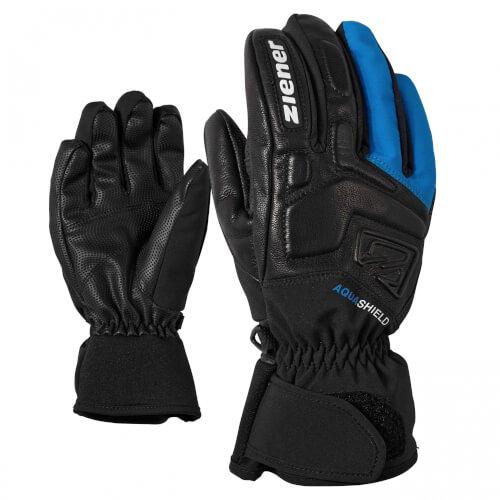 ZIENER Kinder Handschuhe AQUASHIELD Lyx schwarz blau 12798 ZIENER Kinder Handschuhe AQUASHIELD Lyx schwarz blau 12798