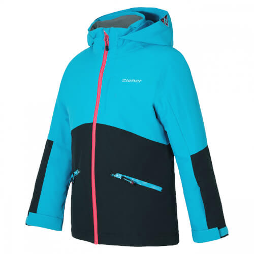 ZIENER Kinder Skijacke Amige schwarz blau 12 ZIENER Kinder Skijacke Amige schwarz blau 12
