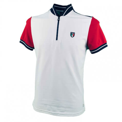 Chervo Herren Polo Acrobata DRY MATIC A86 weiß lila 2.Wahl Chervo Herren Polo Acrobata DRY MATIC A86 weiß lila 2.Wahl