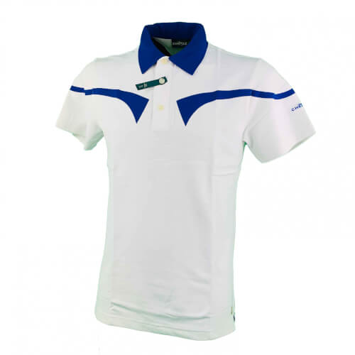 Chervo Herren Polo Attal Dry Matic weiß blau 100 Chervo Herren Polo Attal Dry Matic weiß blau 100
