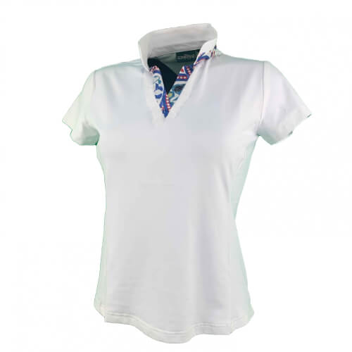 Chervo Damen Polo Andrei SUN BLOCK weiß 100 Chervo Damen Polo Andrei SUN BLOCK weiß 100