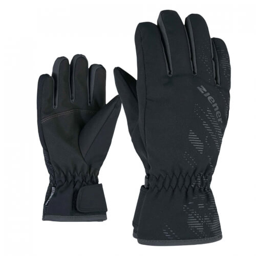ZIENER Kinder Ski-Handschuhe Luffi AQUASHIELD schwarz 12 ZIENER Kinder Ski-Handschuhe Luffi AQUASHIELD schwarz 12