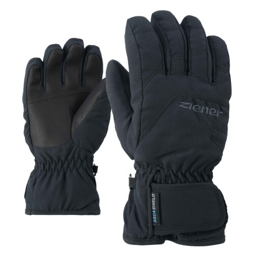 ZIENER Kinder Handschuhe AQUASHIELD Lizzard schwarz 1212 ZIENER Kinder Handschuhe AQUASHIELD Lizzard schwarz 1212