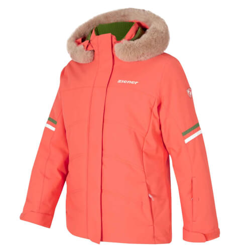 ZIENER Kinder Skijacke Athilda AQUASHIELD coral 321 ZIENER Kinder Skijacke Athilda AQUASHIELD coral 321