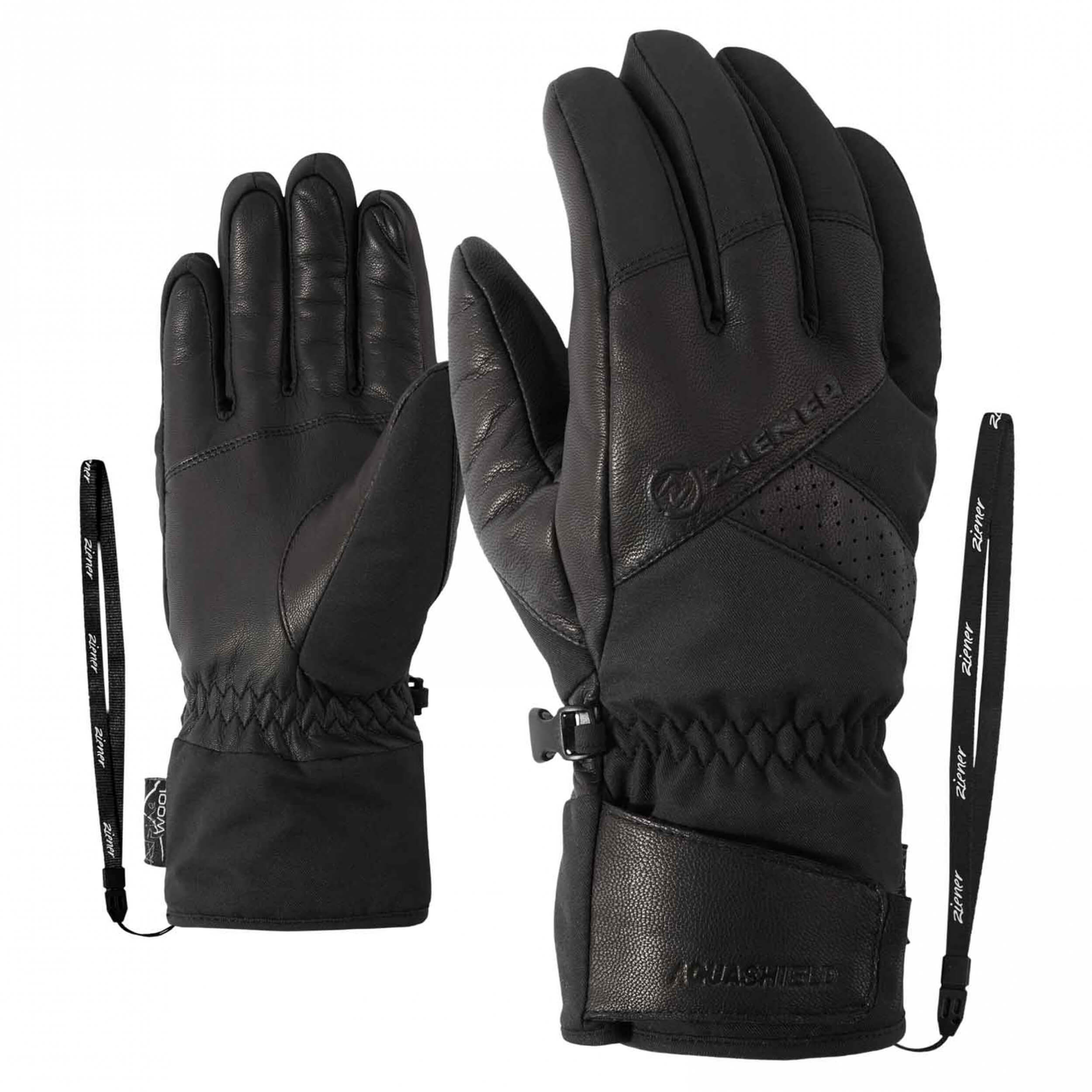 ZIENER Ski Handschuhe Getter Thermo Shield schwarz 12