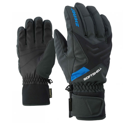 ZIENER Ski Handschuhe Gomser GORETEX schwarz blau 12798 ZIENER Ski Handschuhe Gomser GORETEX schwarz blau 12798