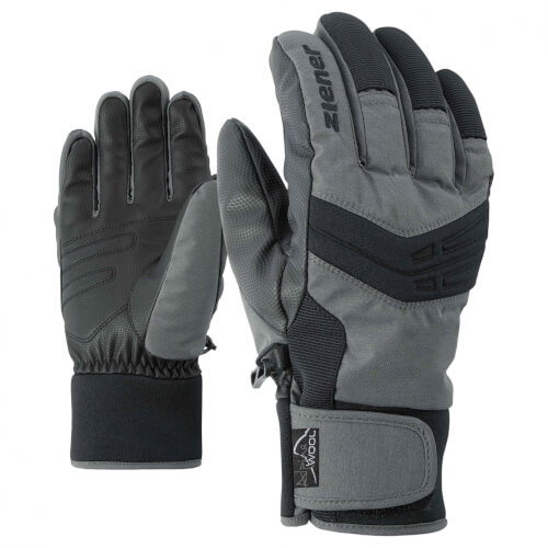 ZIENER Ski Handschuhe extra warm Ginom grau 817
