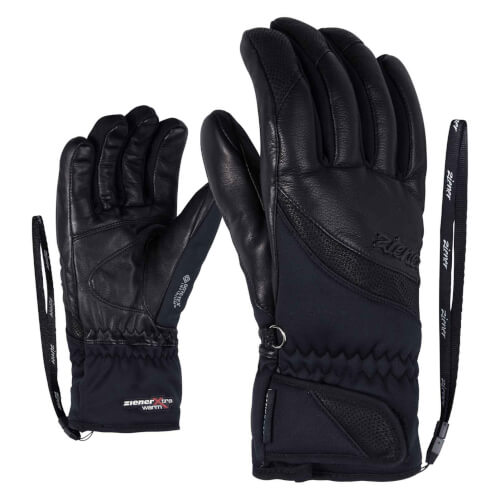 ZIENER Damen Ski Handschuhe Komma GORETEX schwarz 12 ZIENER Damen Ski Handschuhe Komma GORETEX schwarz 12