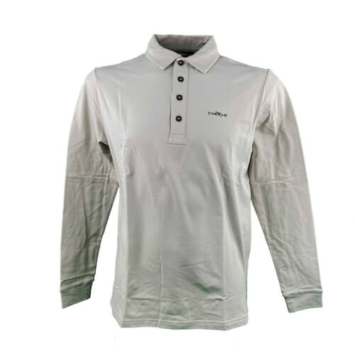 Chervo Herren Polo lang Arm Aurucon beige 2.Wahl Chervo Herren Polo lang Arm Aurucon beige 2.Wahl