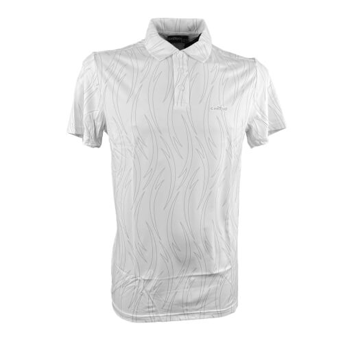 Chervo Herren Polo Aut DRY MATIC weiß gemustert 40A Chervo Herren Polo Aut DRY MATIC weiß gemustert 40A