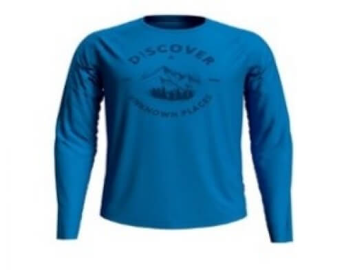 odlo Herren Outdoor Shirt BL Top Concord l/s blau 20688