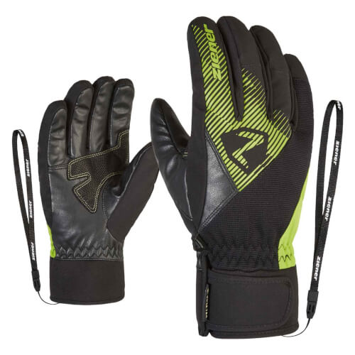 ZIENER Ski Handschuhe Gido GORETEX schwarz grün 568 ZIENER Ski Handschuhe Gido GORETEX schwarz grün 568