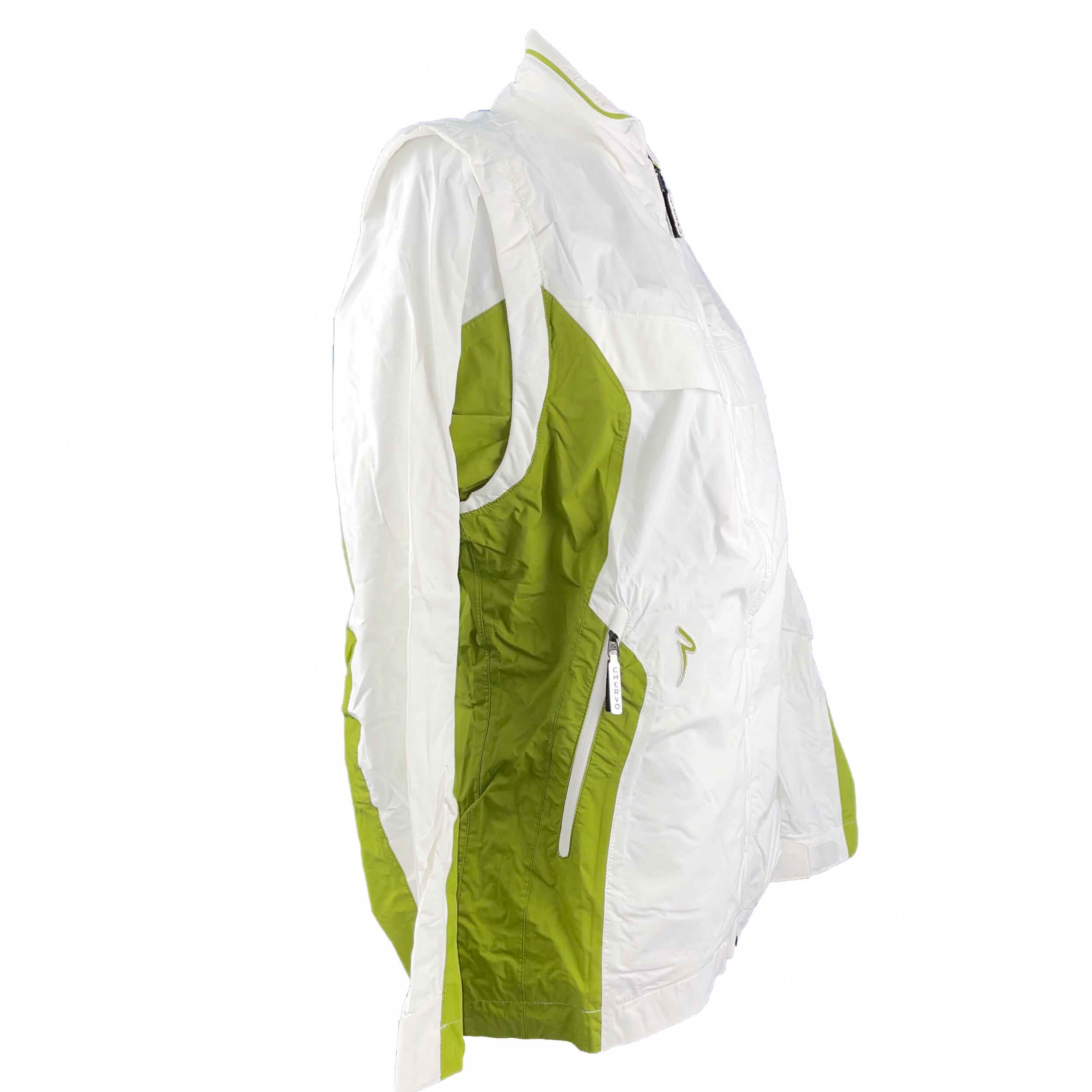 Chervo Damen Regenjacke Martinez AQUA BLOCK weiß kiwi AK8