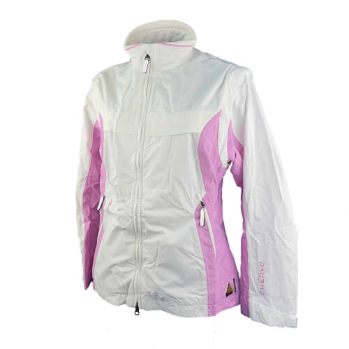 Chervo Damen Regenjacke Martinez AQUA BLOCK weiß rosa AL6 Chervo Damen Regenjacke Martinez AQUA BLOCK weiß rosa AL6