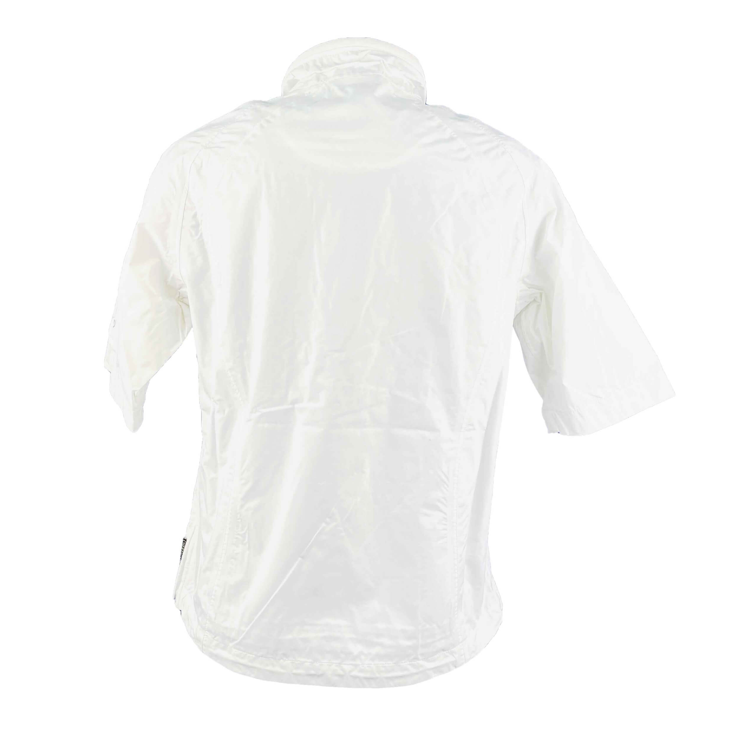 Chervo Damen kurz Arm Regenshirt Piccinini AQUA BLOCK weiß 100