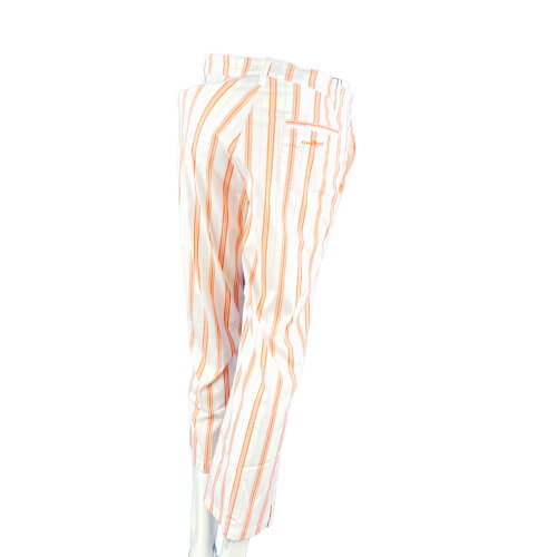 Chervo Damen Capri Hose Sighella DRY MATIC orange gestreift 64A