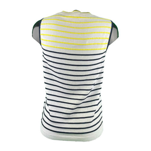 Chervo Damen Strick Top 552000 weiß gestreift 405 2.Wahl