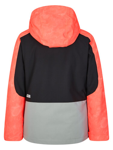 ZIENER Kinder Skijacke Amely AQUASHIELD orange schwarz grau 346