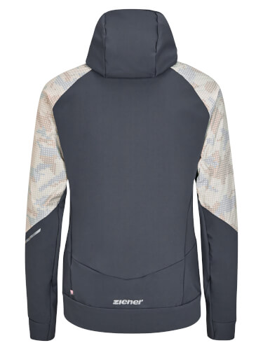 ZIENER Damen Funktionsjacke Nakima WINDSHIELD beige camo 388