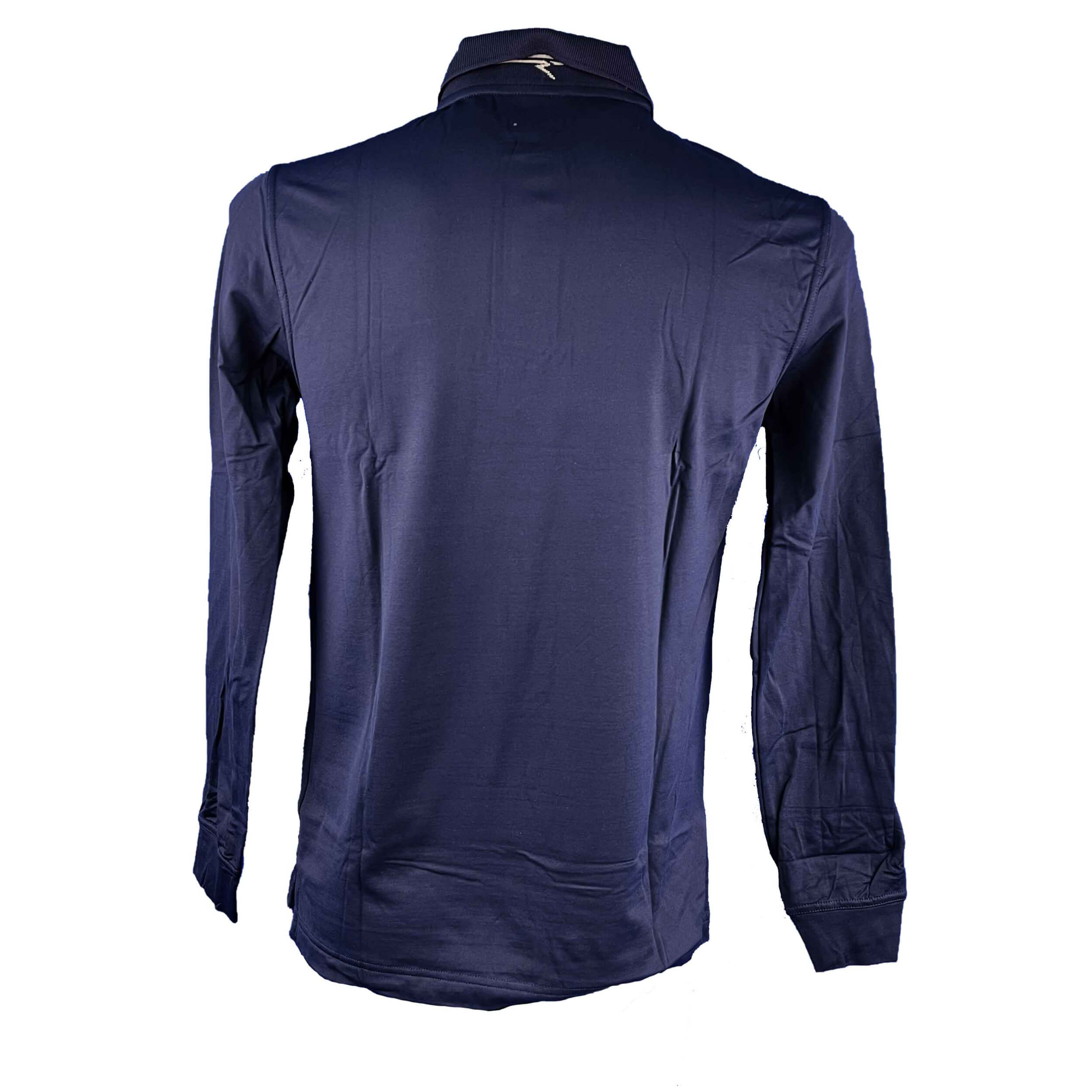 Chervo Herren Polo lang Arm Anguy PRO THERM navy 2.Wahl