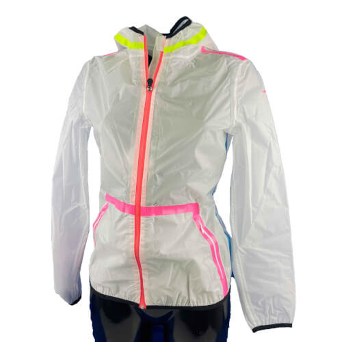 Chervo Damen Regenjacke Monopoli AQUA BLOCK weiß transparent 100 2.Wahl