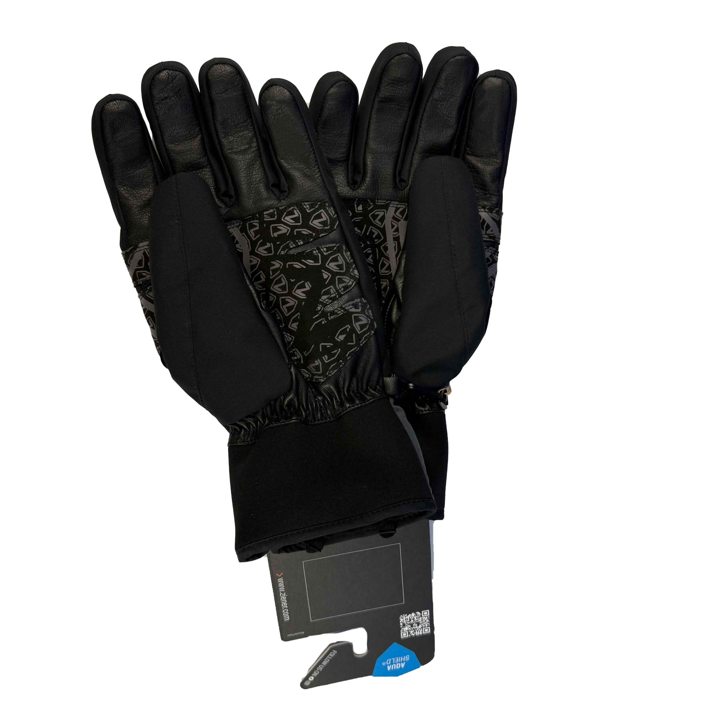 ZIENER Ski-Handschuhe Gauri AQUASHIELD grau schwarz 12757