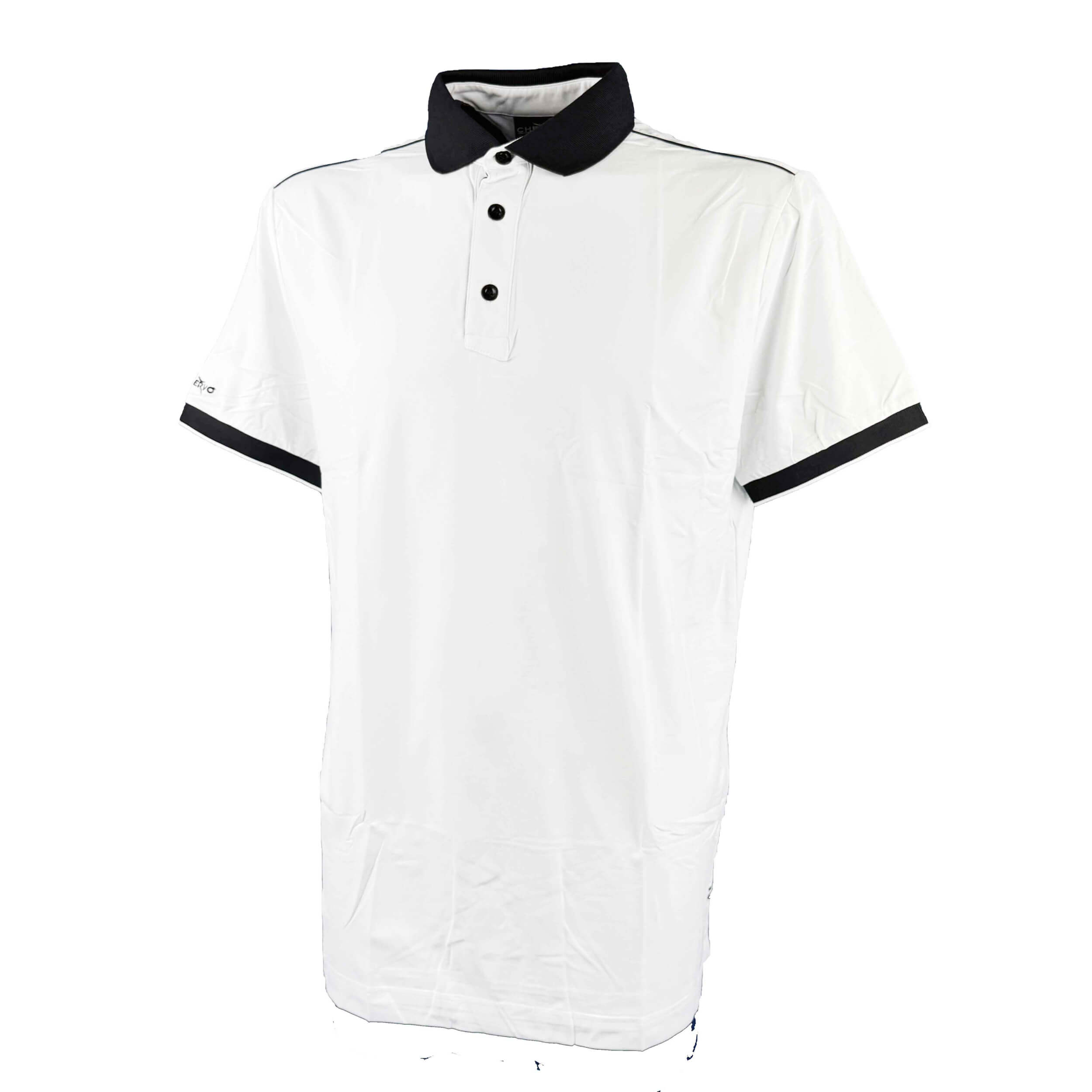 Chervo Herren Polo Aella Sun Block weiß 100