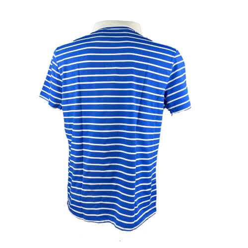 Chervo Herren Polo Americano Sun Block blau weiß gestreift 83E 