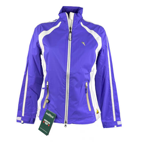 Chervo Damen Regenjacke Mandu AQUA BLOCK lila weiß 774 Chervo Damen Regenjacke Mandu AQUA BLOCK lila weiß 774